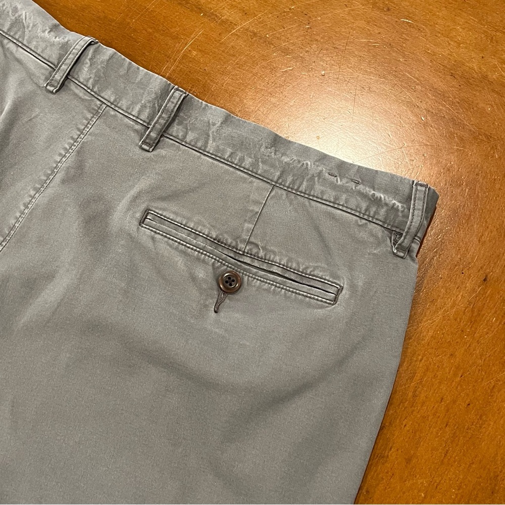 J.Crew Men’s 5” Stretch Cotton Flat Front Chino Shorts Gray 36 Cotton Preppy - Picture 8 of 16